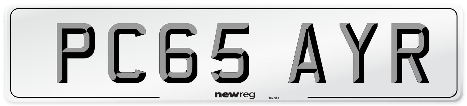 PC65 AYR Number Plate from New Reg
